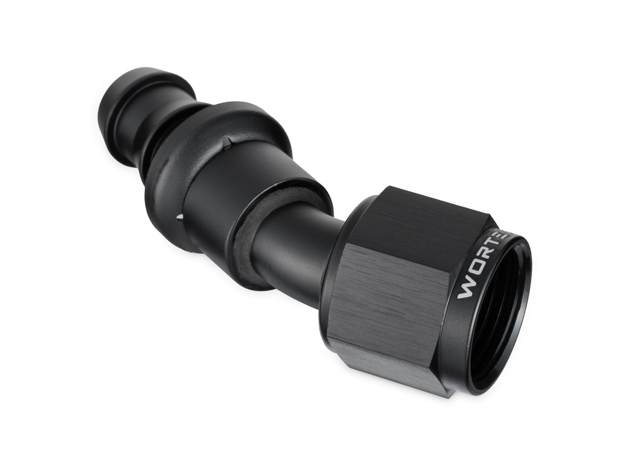 Wortex AN10 Slangkoppling 30 Grader Push-on Svart