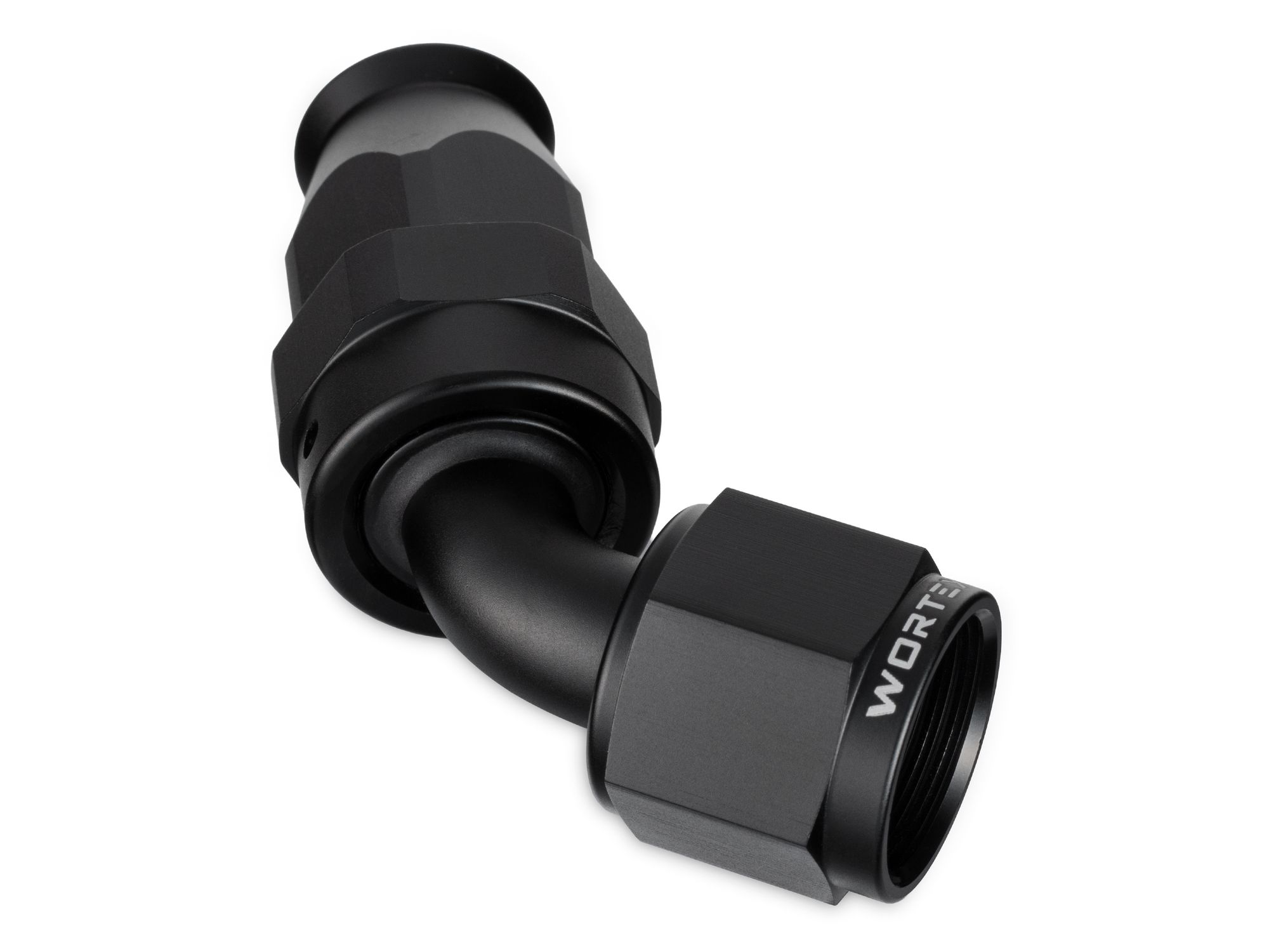 Wortex AN10 Slangkoppling 60 Grader PTFE Svart