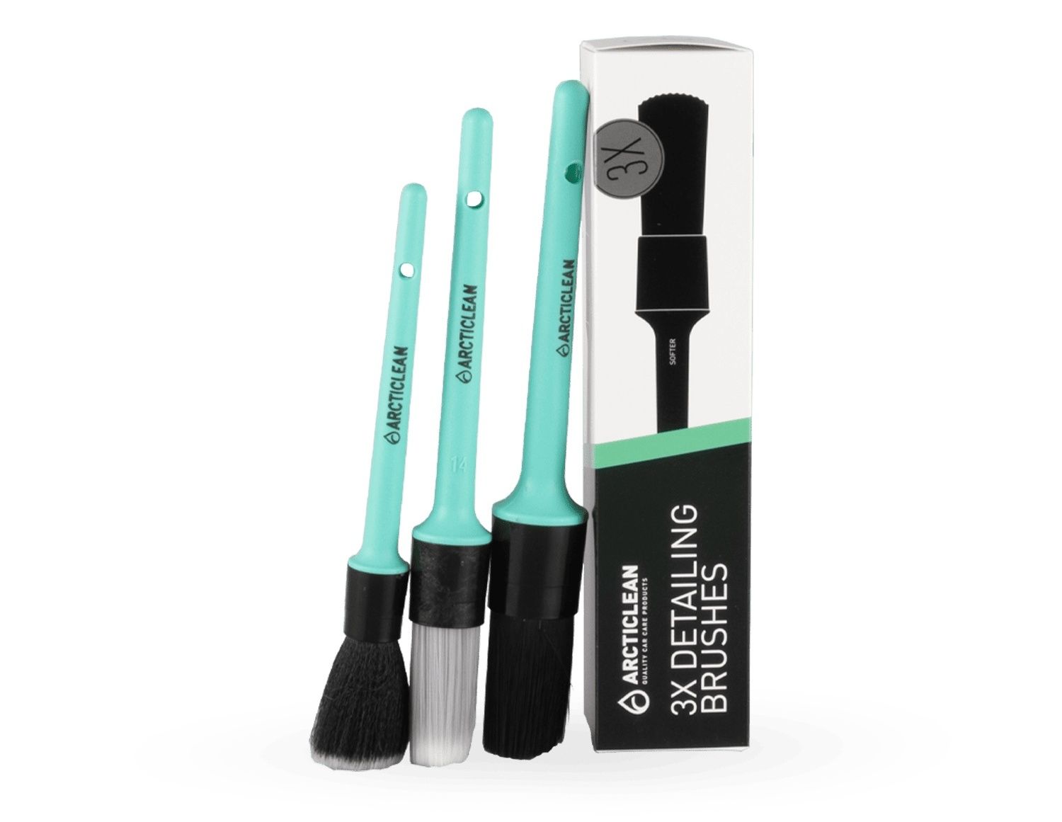 Arcticlean 3x Detailing Brushes - Penselset