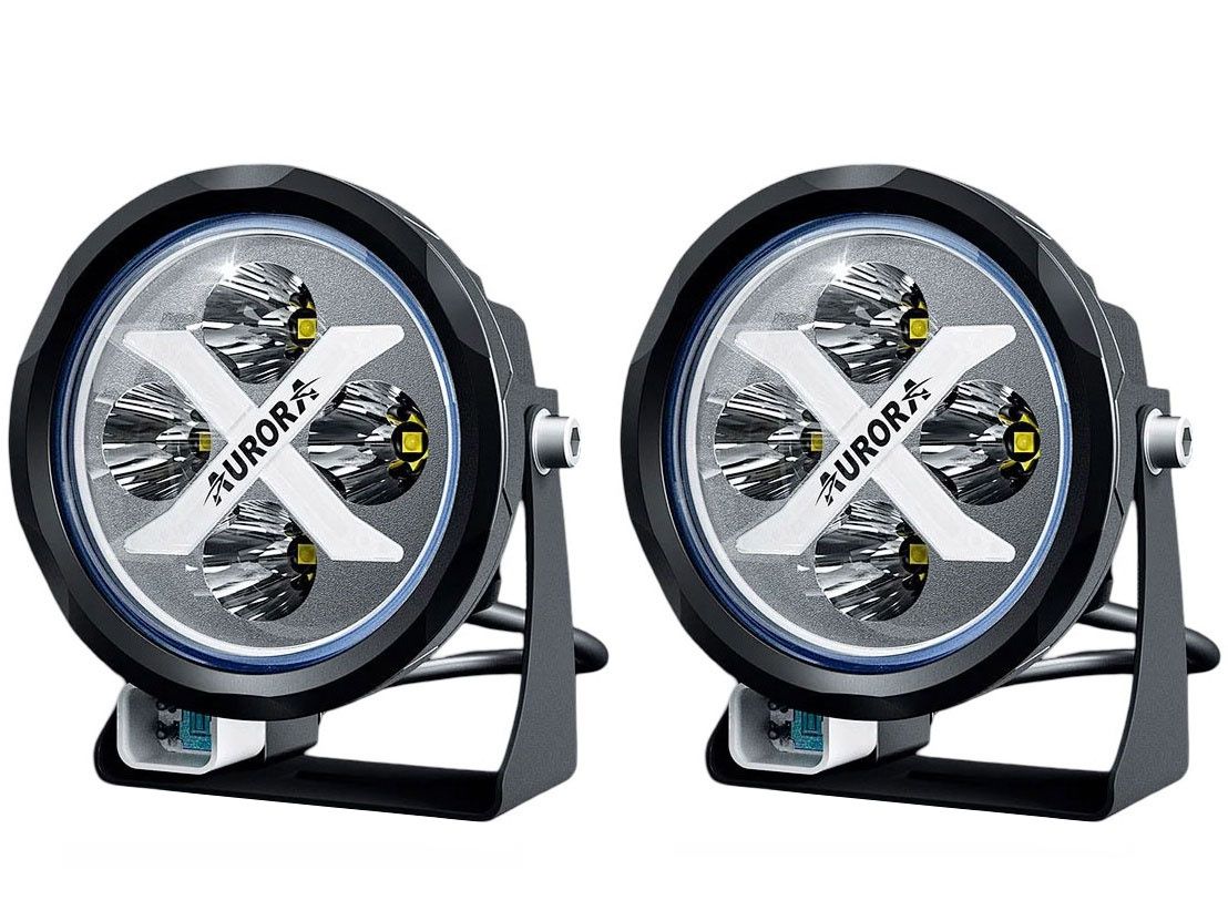 Aurora X-Serie 4 LED Extraljus med RGB 2 x 40W