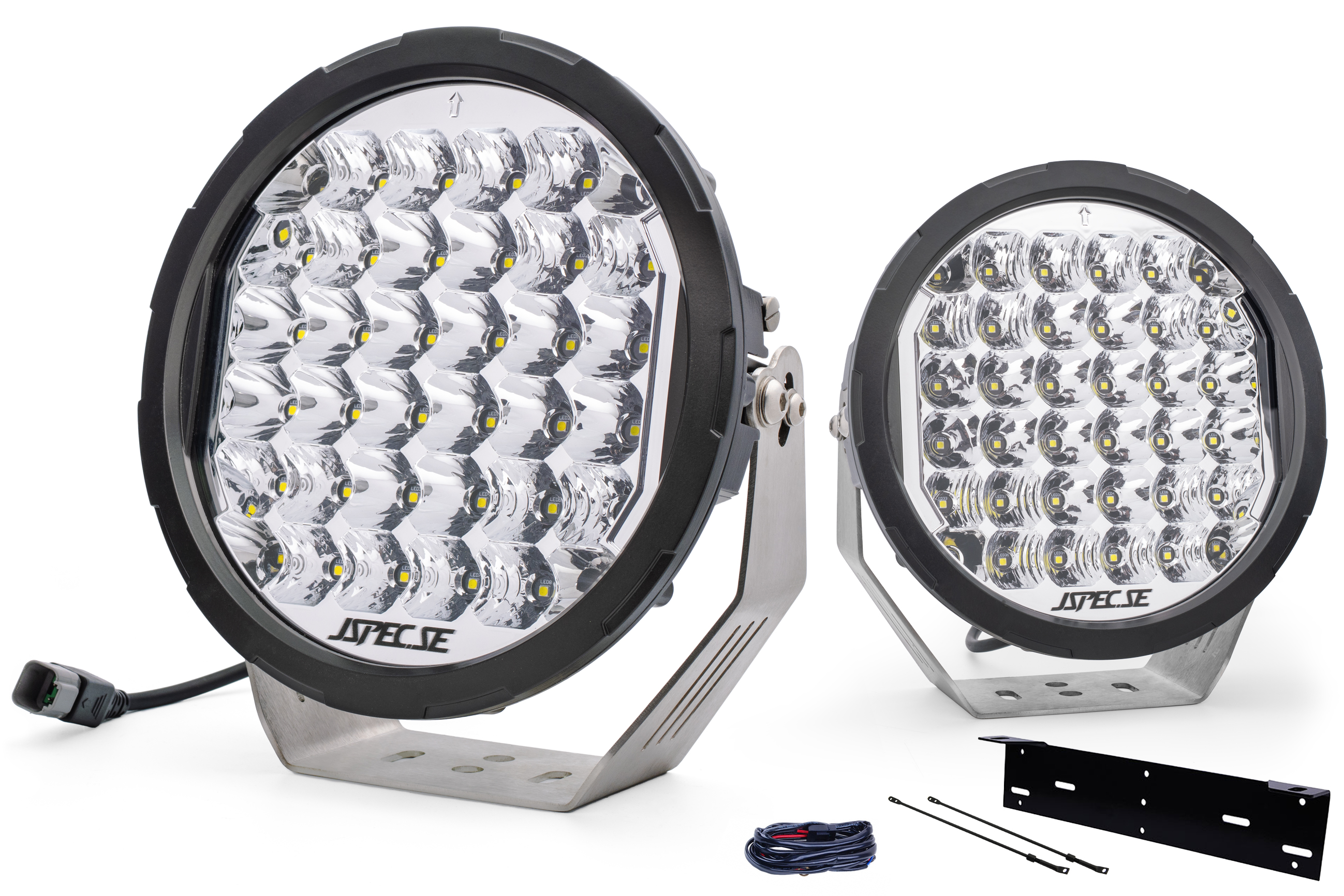 Aurora LED Extraljuspaket 2 x 180W - Monteringsfäste i stål