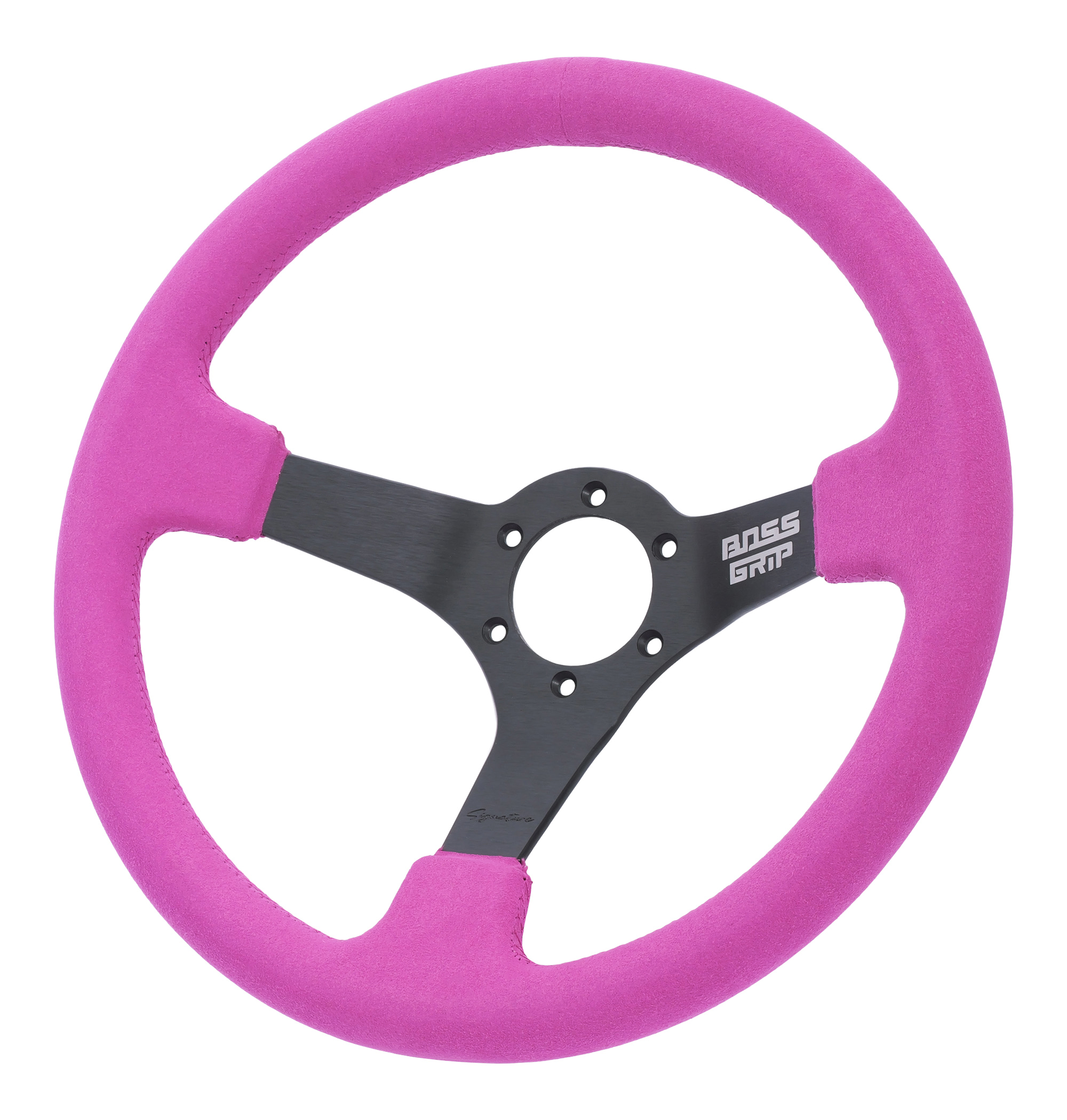 Boss Grip Signature Sportratt - Lila Alcantara - Deep Dish (75mm)