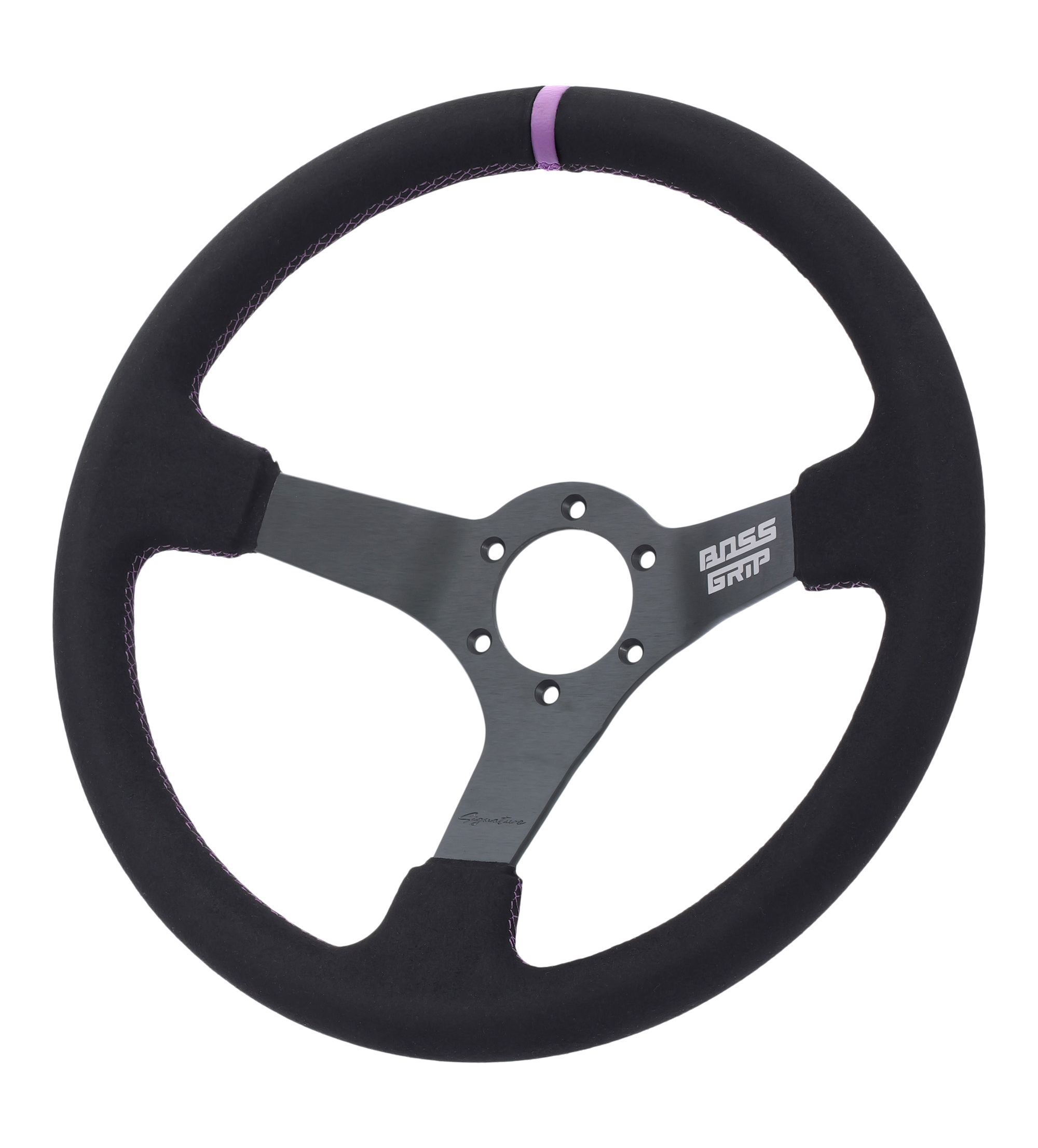 Boss Grip Signature Sportratt - Lila Centrumlinje - Deep Dish (75mm)