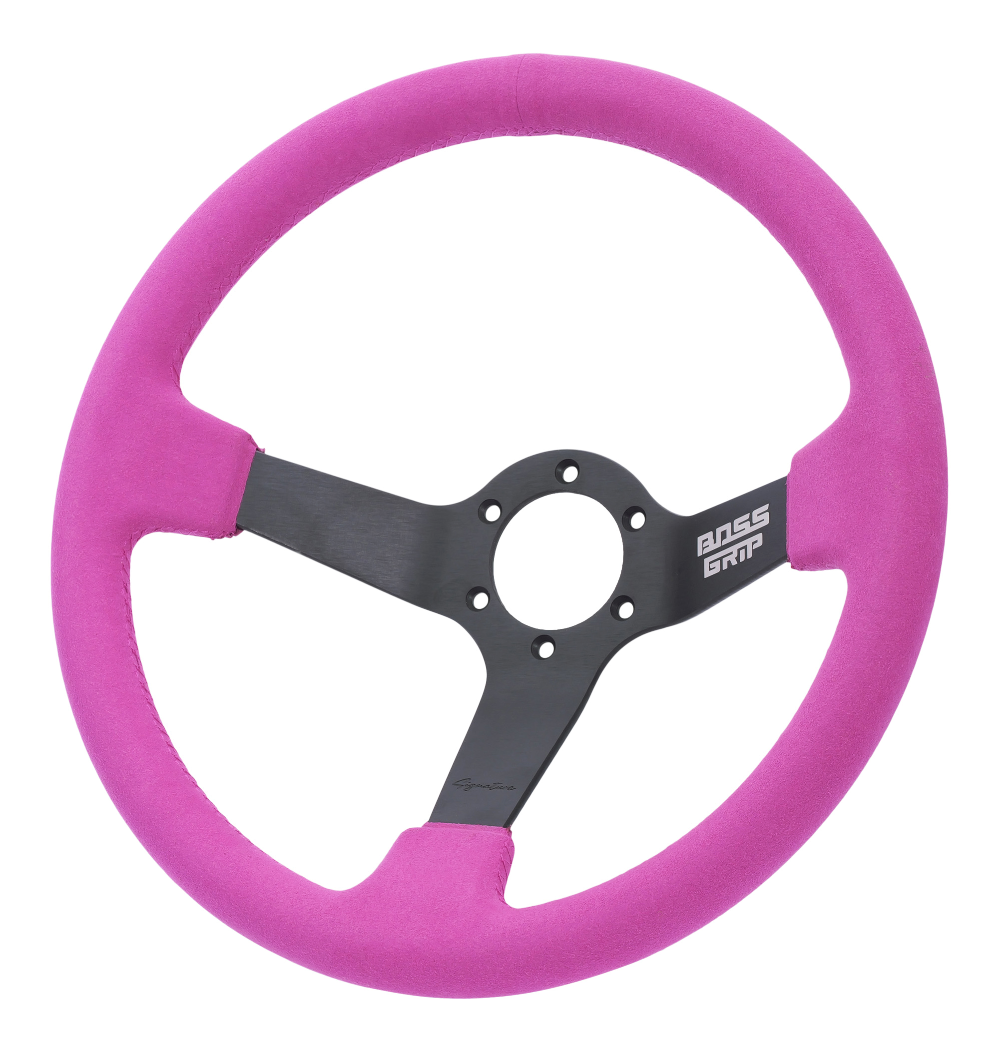 Boss Grip Signature Sportratt - Lila Alcantara - Extreme Dish (95mm)