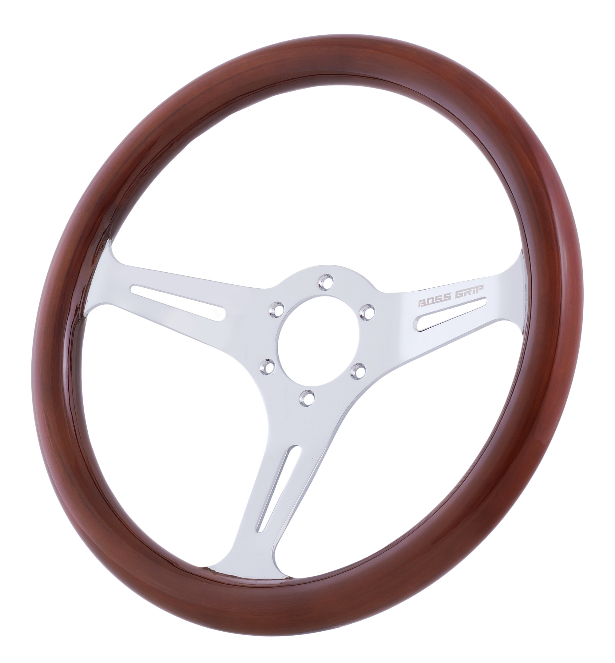Boss Grip Classic Sportratt - Trä - Chrome Centrum