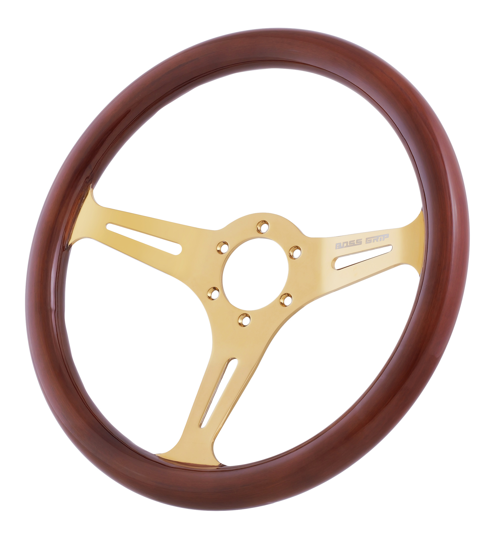 Boss Grip Classic Sportratt - Trä - Guldchrome Centrum