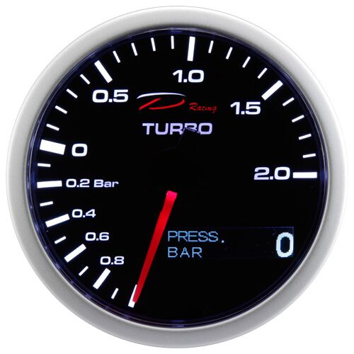 Depo Racing 2 IN 1 LED 60mm - Laddtryck & Oljetryck (Elektronisk)