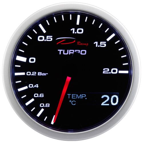 Depo Racing Logo Depo Racing 2 IN 1 LED 60mm - Laddtryck & Temperatur (Elektronisk)