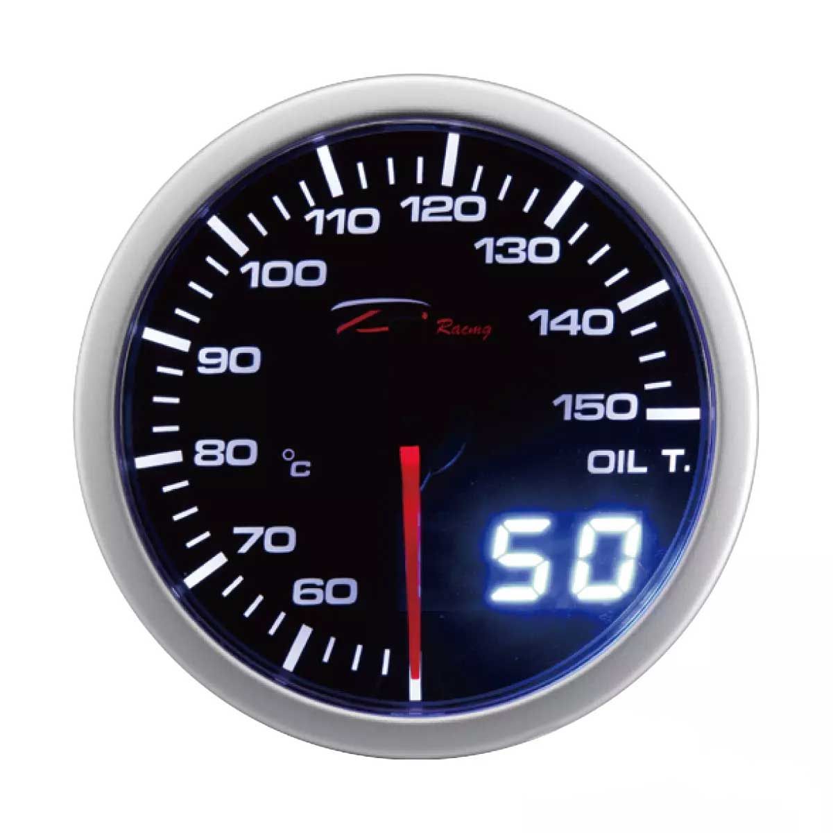 Depo Racing Dual View LED 60mm - Oljetemp (Elektronisk)