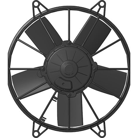 Spal Kylfläkt 10'' (255mm) - Sugande Högeffekt