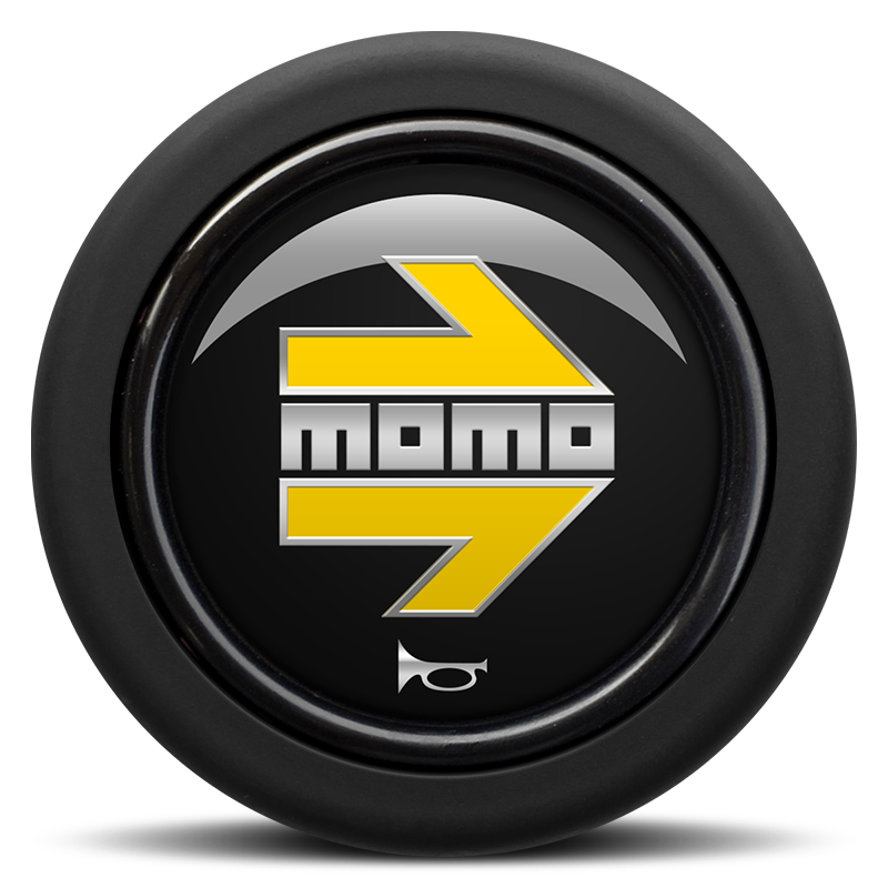Momo Arrow Signalhornsknapp - Svart
