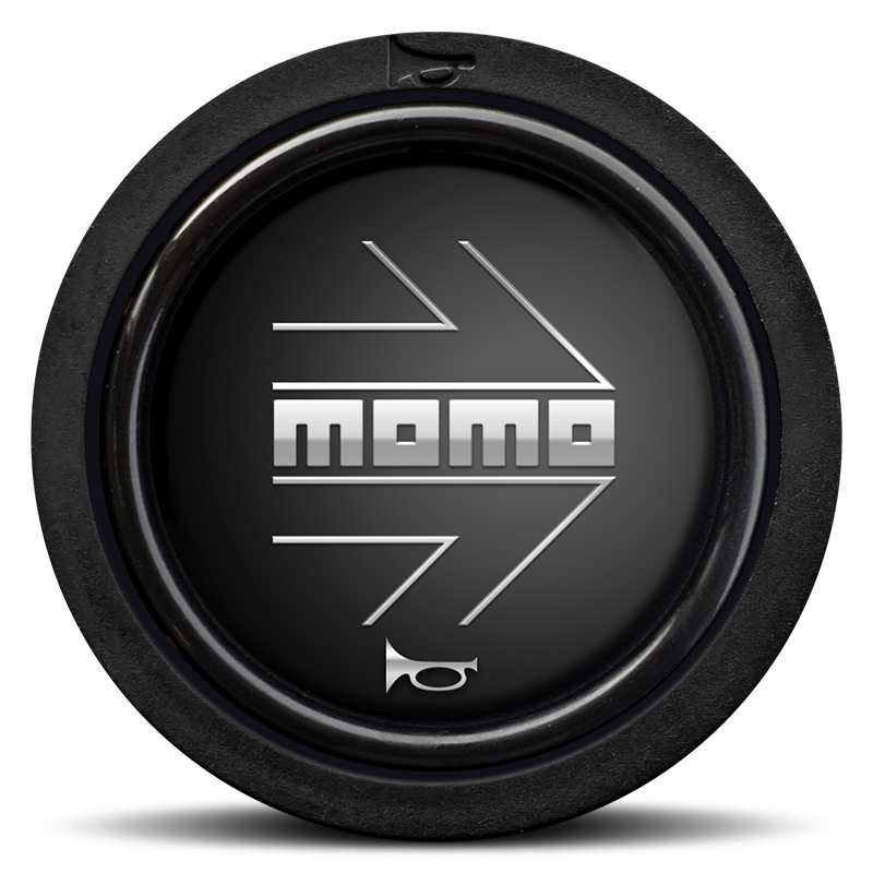 Momo Arrow Signalhornsknapp - Svart