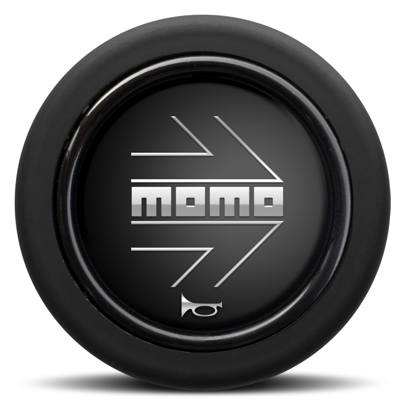 Momo Arrow Signalhornsknapp - Svart