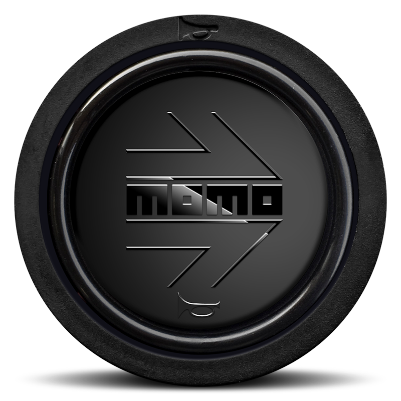 Momo Arrow Black Edition Signalhornsknapp - Svart