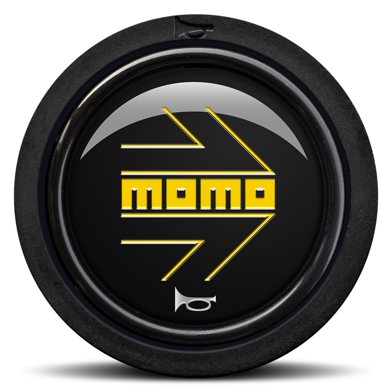 Momo Arrow Signalhornsknapp - Svart