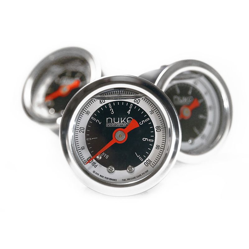 Nuke Bränsletrycksmätare 0-7 bar (0-100 psi)