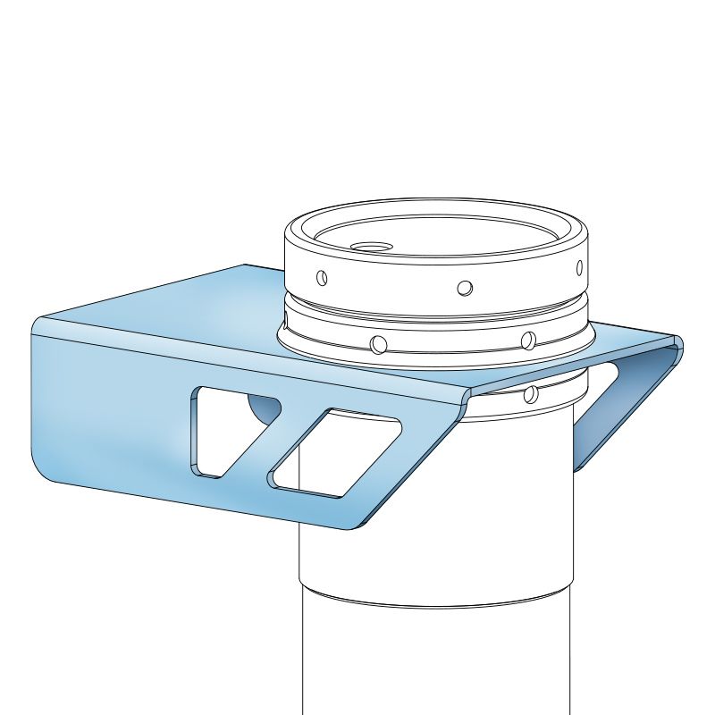 Nuke Mounting Steel Bracket Air Jack 90 C
