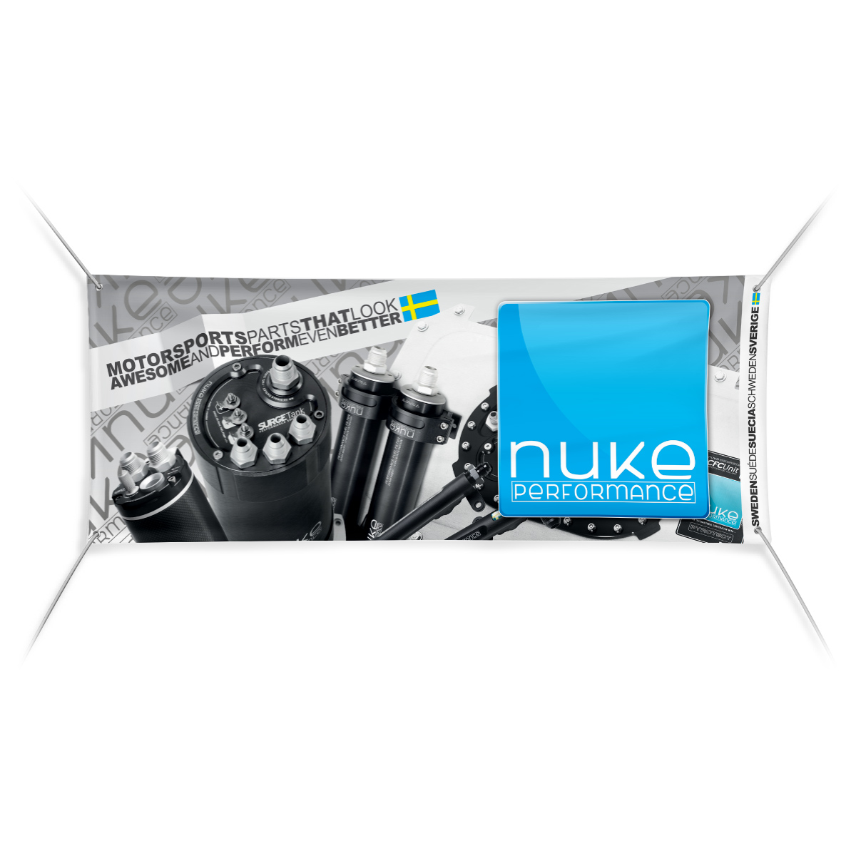 Nuke Performance Banderoll 185x62cm