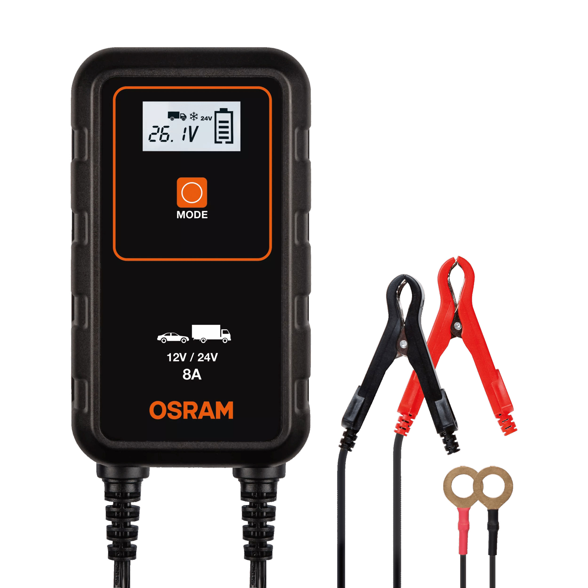 Osram Batterycharge 908 Smart Batteriladdare 8A, 12/24V