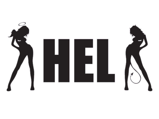 Dekal - HEL Ladies - Svart