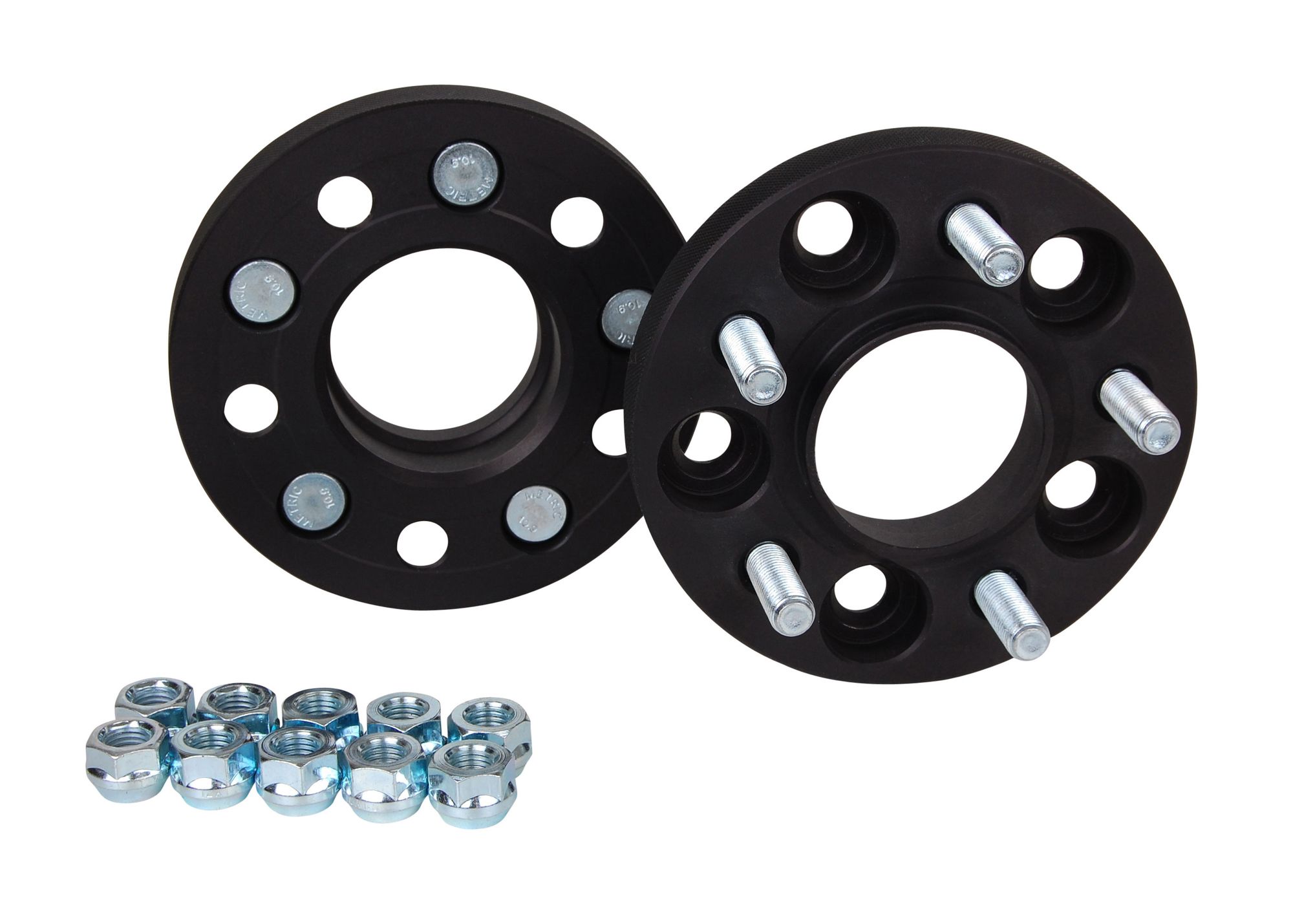 15mm Hjulspacers - Bultcirkel 5x108 (Konvertering till 5x110)